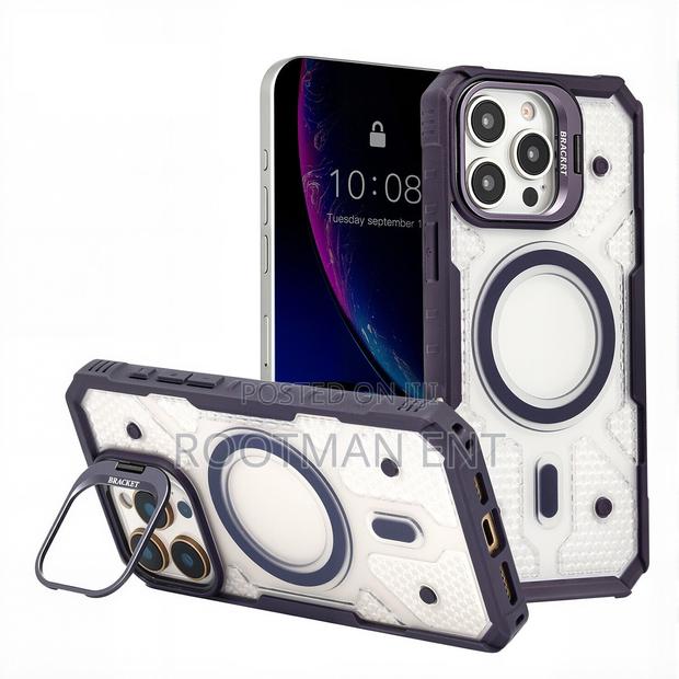 Mag-Safe Case W/ Camera Lens Stand for iPhone 16 Pro Max 15 14