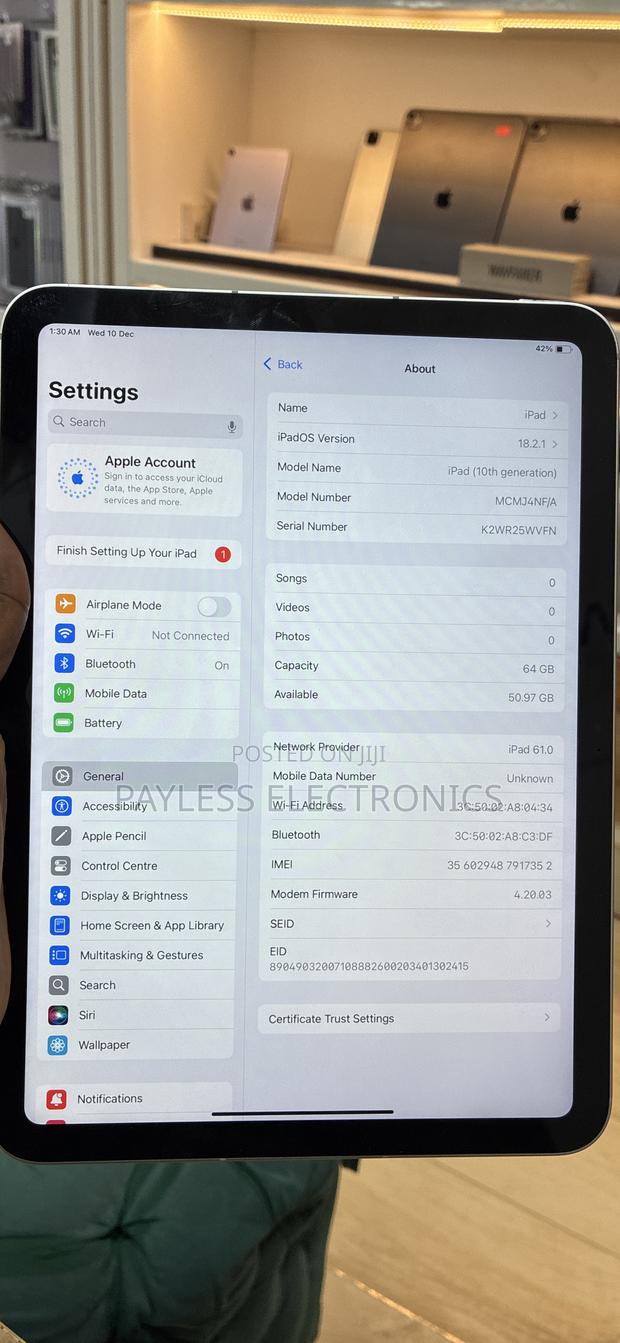 Apple iPad (2022) 64 GB Silver photo 4