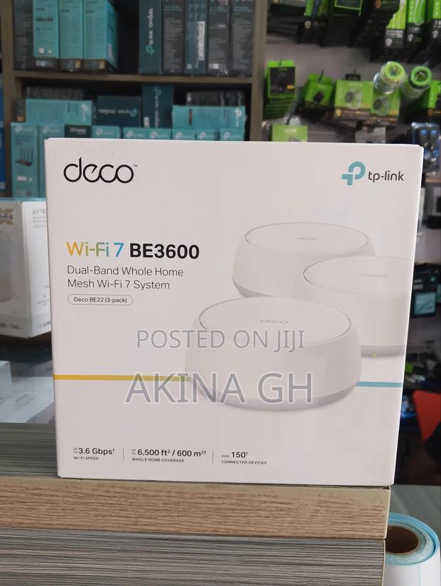 Tp-Link Deco Be22 3 Pack Wi-Fi 7 Be3600 Whole Home Mesh System