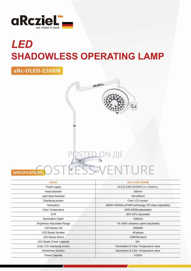Arcziel Standing Led Operating Lamp (Arc-Oled-Z500m)