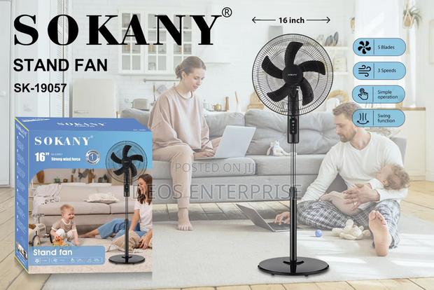 Adjustable Height Sokany Fan – Reliable Cooling Solution