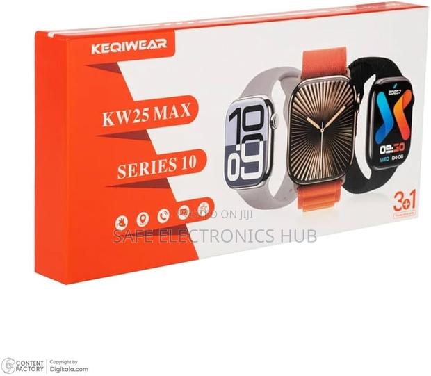 Kw25 Smart Watch With 3 + 1 Extra Free Strap photo 2