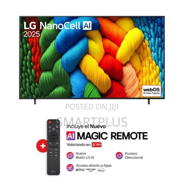 Lg 75 Inch Nanocell 75nano80 Smart Tv Ai Magic Remote Hdr10 Webos24 photo 2