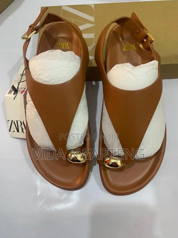 Quality Zara Brown Sandals for Ladies photo 2