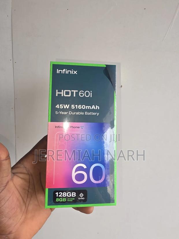New Infinix Hot 60i 128 GB Black