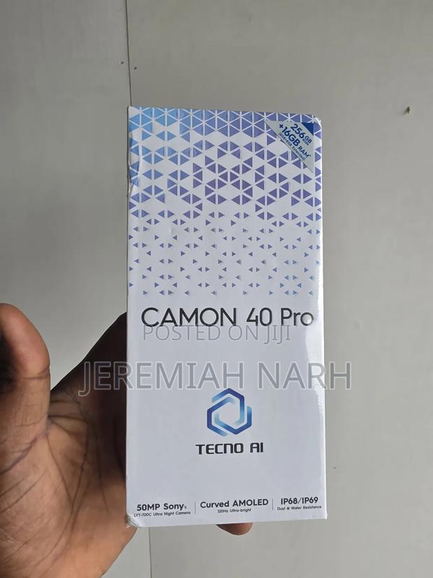 New Tecno Camon 40 Pro 256 GB Black