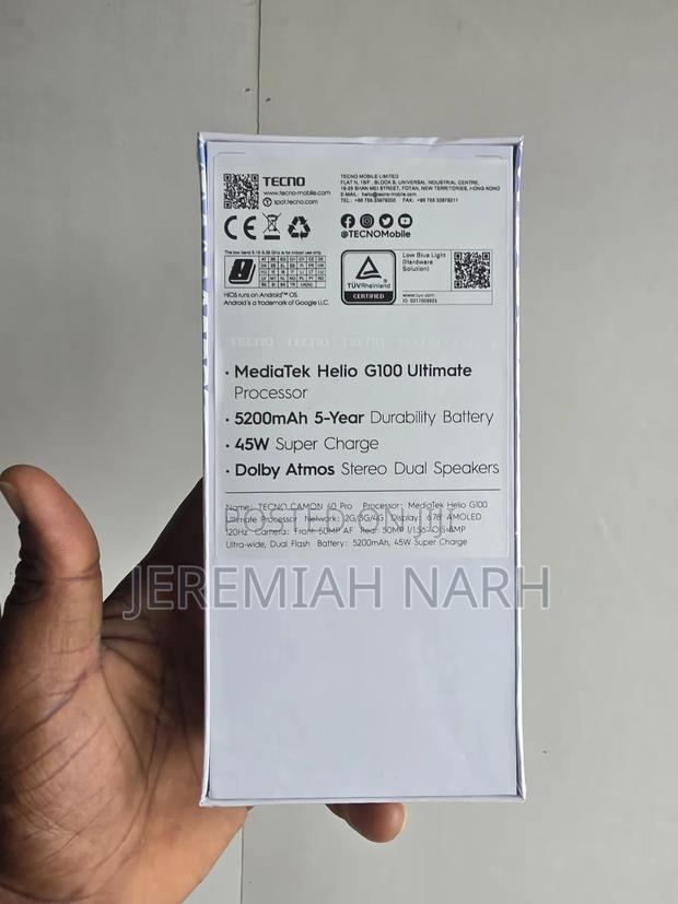New Tecno Camon 40 Pro 256 GB Black photo 2