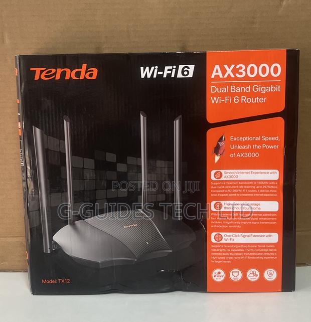 Tenda Ax3000 Dual Band Gigabit Wi-fi 6 Router Tx12
