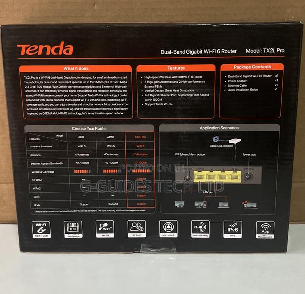 Tenda Tx2l Pro Ax1500 Dual-Band Gigabit Wi-Fi 6 Router photo 3