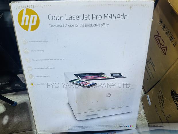 Sharp Colors Printing With Hp Laser Jet Printer (M454dn)