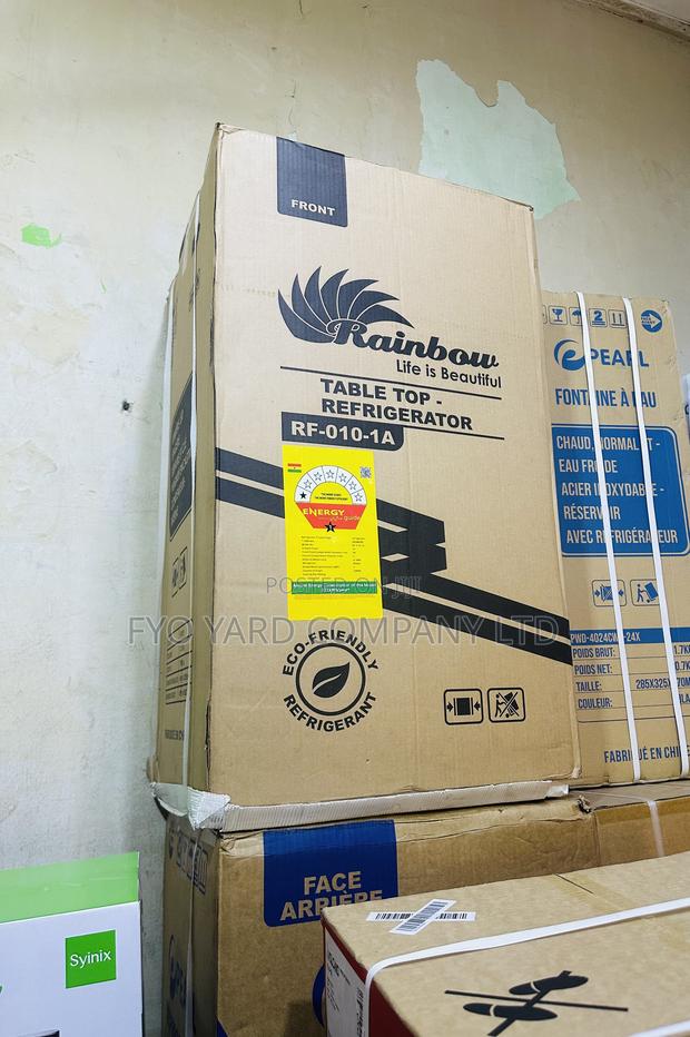 90liters Rainbow Black Color Table Top Fridge