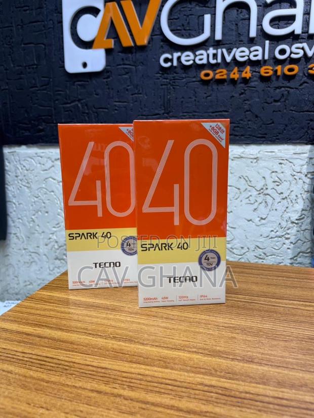 New Tecno Spark 40 128 GB Black