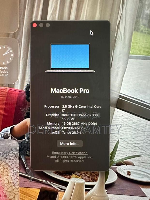 Laptop Apple MacBook Pro 2019 16GB Intel Core I7 SSD 512GB · Photo 3