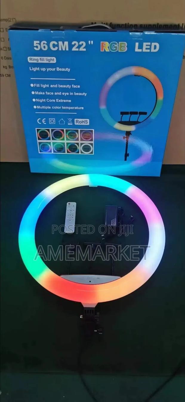 22-Inch RGB Ring Light for Professional Makeup, and Live Streaming photo 2