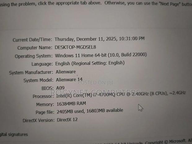 Laptop Alienware M15 r3 16GB Intel Core i7 SSD 256GB photo 5