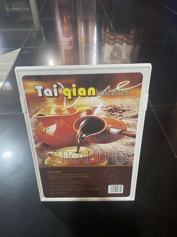A4 Size L-Shaped Table Talker · Photo 3