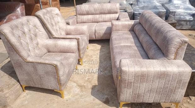 A Royal Comfort Sofa, With a Golden Legs and Design · Photo 4
