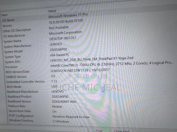 Laptop Lenovo Thinkpad X1 Yoga 8GB Intel Core I5 SSD 256GB photo 3