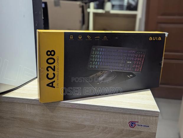 Aula Wireless Keyboard and Mouse Combo, RGB photo 2
