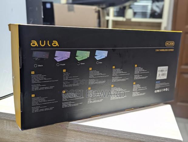 Aula Wireless Keyboard and Mouse Combo, RGB photo 3
