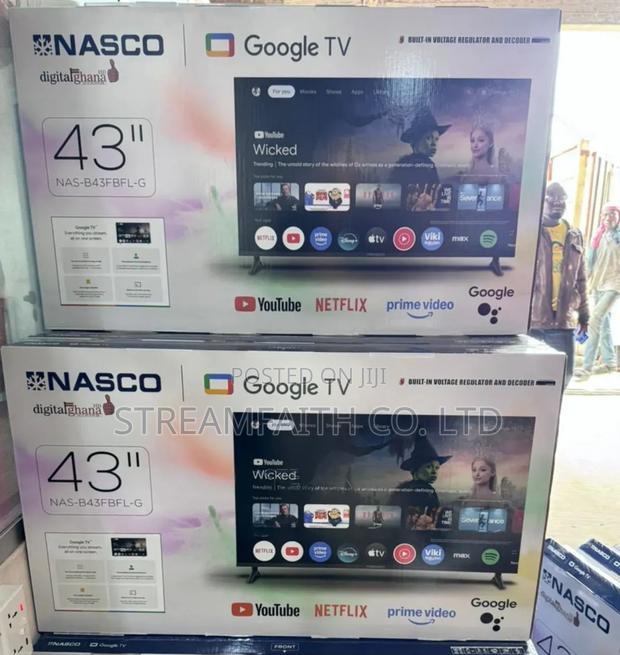 Nasco 43 Inch Frameless Smart Android Google Tv (Nas-b43fbfl-g) photo 2