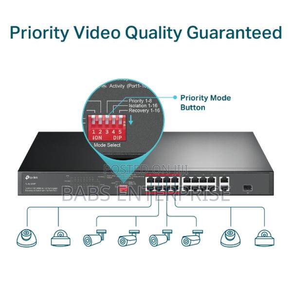 Tp-link Tl-sl1218p 16-port 10/100 2port Gigabit Rackmount Switch Poe+ photo 4