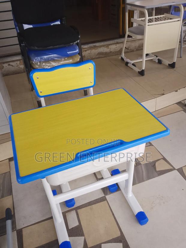 An Authentic Yellow School Desk