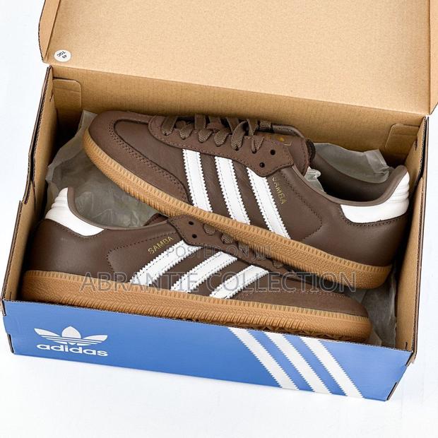 Adidas Samba Leather Brown Sneakers · Photo 4