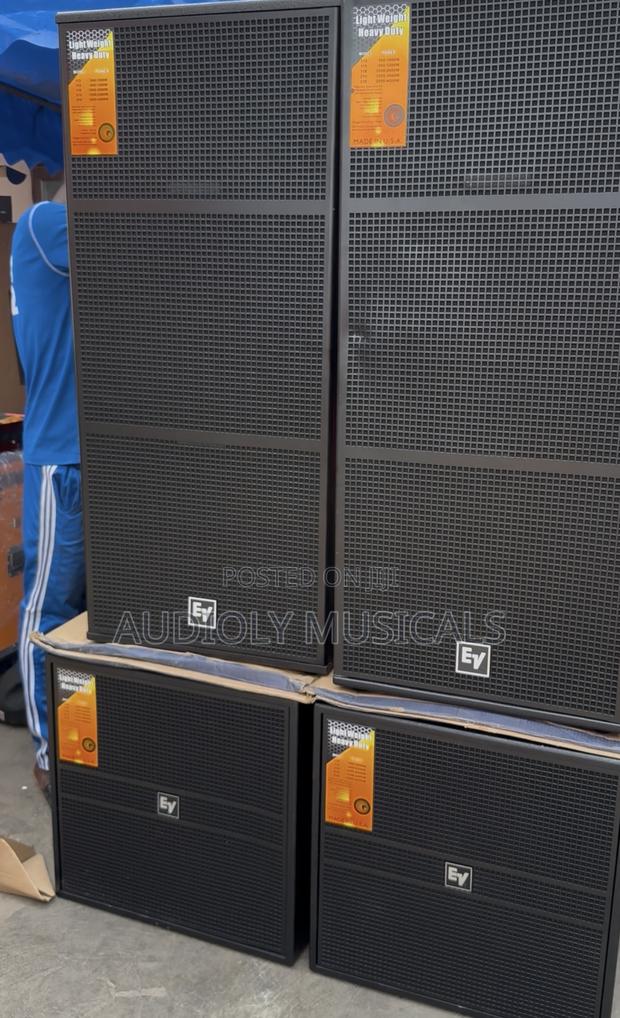 Set of Rack and Single Ev Sub and Full Range Speakers photo 3
