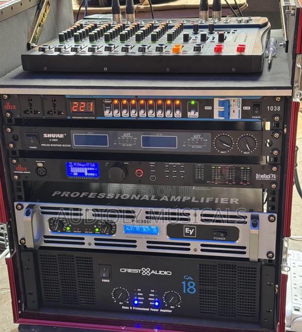 Set of Rack and Single Ev Sub and Full Range Speakers photo 2