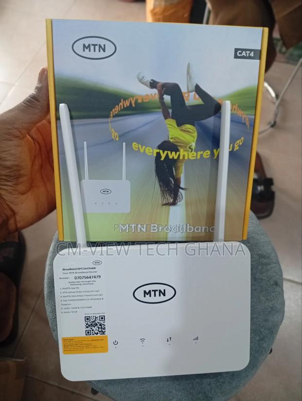 MTN Cat4 Universal Sim Router + Back Up Battery