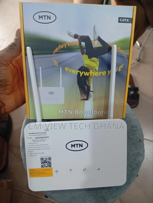 MTN Cat4 Universal Sim Router + Back Up Battery photo 2