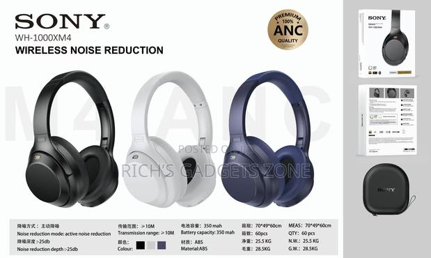 Sony Wh-1000xm4 Wireless Noise-Canceling Headphones