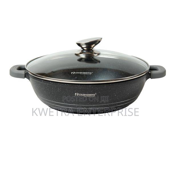 3pc Marble Shallow Casserole Pot Set