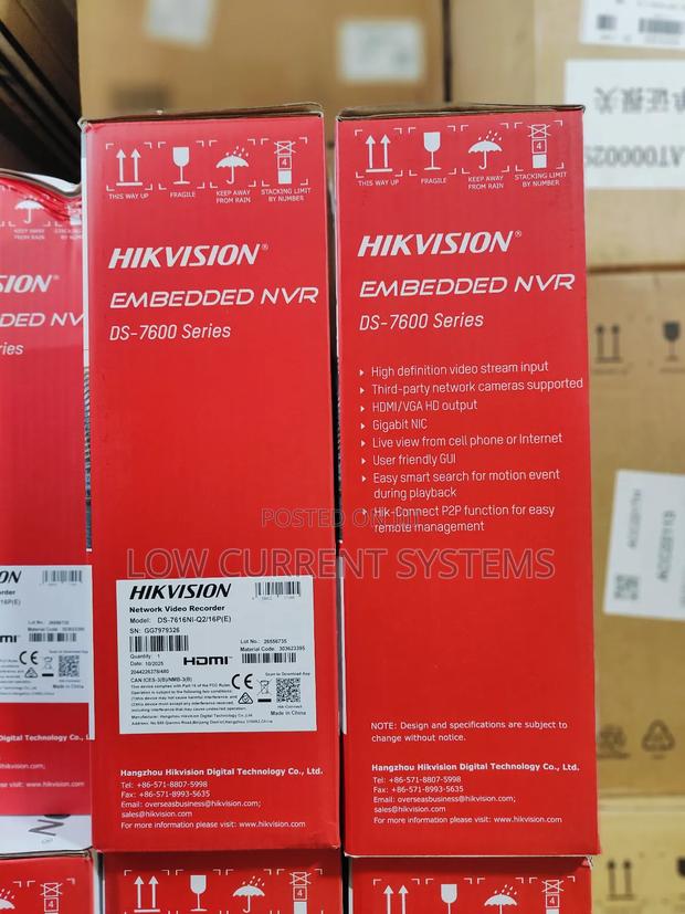 Hikvision Ds-7616ni-Q2/16p(E) 16ch NVR Poe Ip Recorder · Photo 2