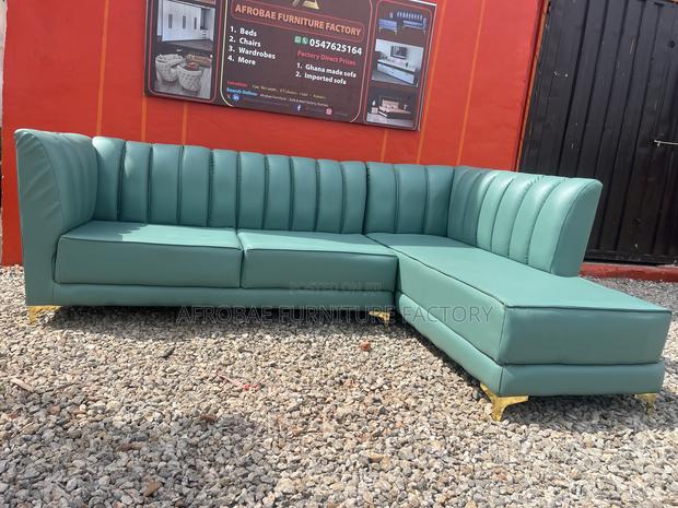 Sectional Leather Sofa Chairs - Afrobae Factory Delivery Is Available · Photo 4