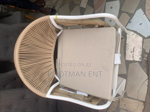 Manolo White + Brown Outdoor Stacking Armchair photo 2