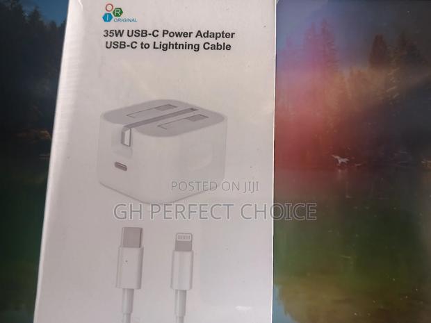 Prem- Quality iPhone Type C Fast Charger, 3-pin photo 2