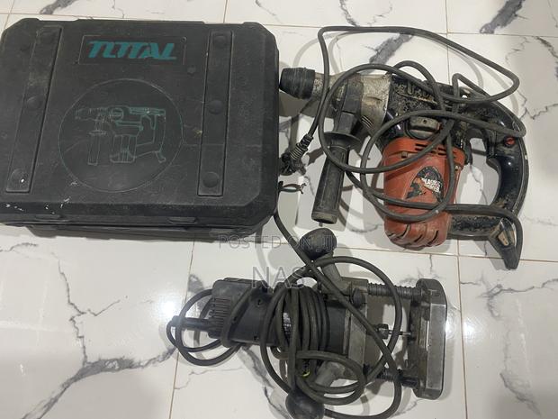 Total and a Black Decker Rotary Hammer and Drill