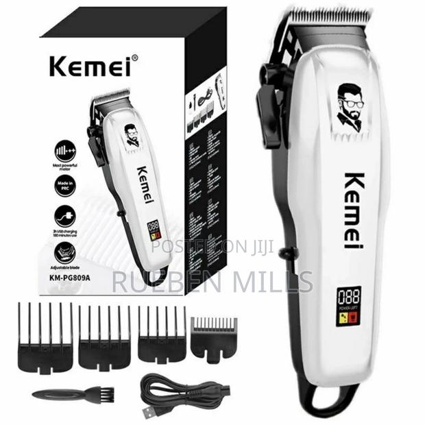 Kemei Km-Pg809a Rechargeable Adjustable Barbering Machine Hair Clipper · Photo 2