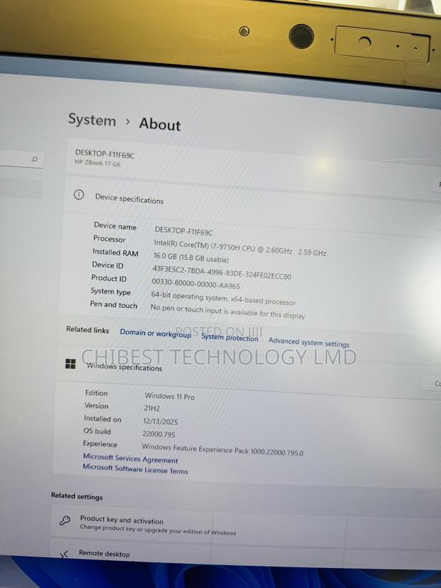 Laptop HP ZBook 17 G6 16GB Intel Core i7 HDD+SSD 1.5T photo 14