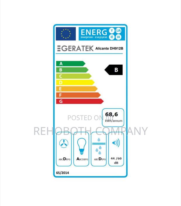 Hota Geratek Decorativa Incorporabila Dh912b, 90 Cm, Neagra photo 3