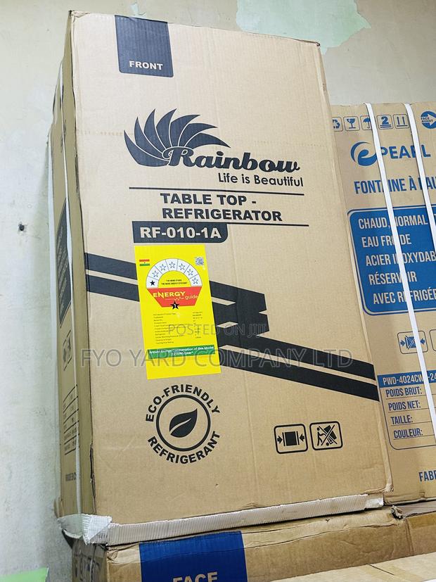 Unique Black Color Rainbow Table Top 80liters Fridge