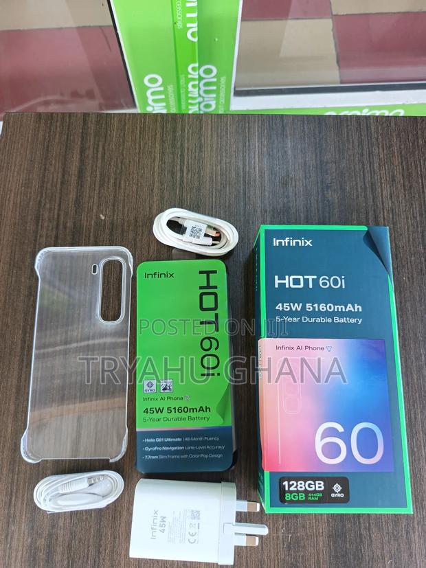 New Infinix Hot 60i 128 GB Black