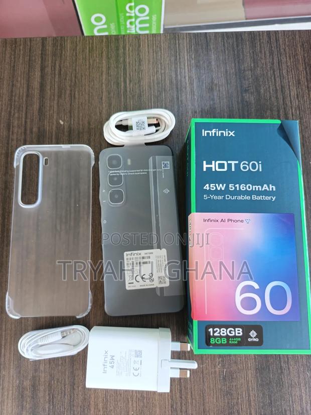 New Infinix Hot 60i 128 GB Black photo 2