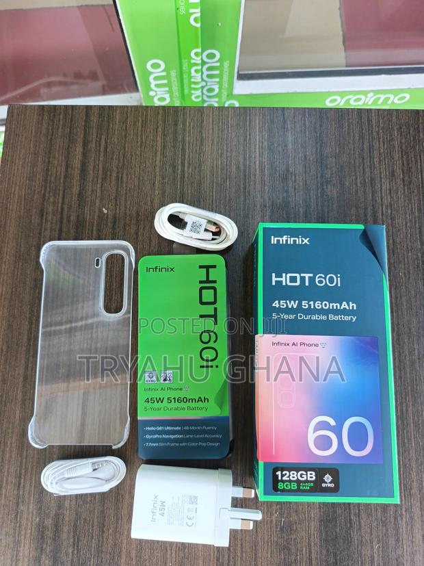 New Infinix Hot 60i 128 GB Black