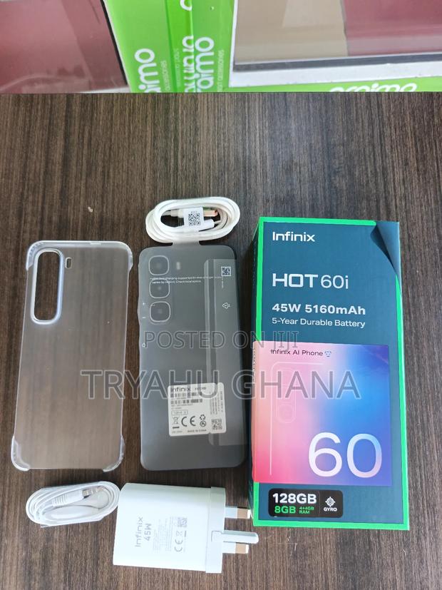 New Infinix Hot 60i 128 GB Black photo 2