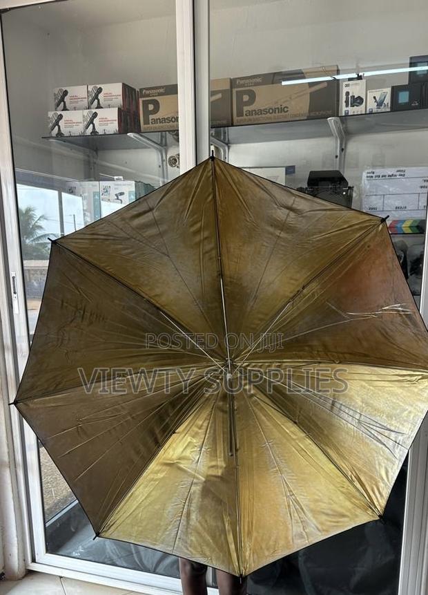 43 Inch Premium Black on Gold Photography Studio Soft Light Umbrella photo 2