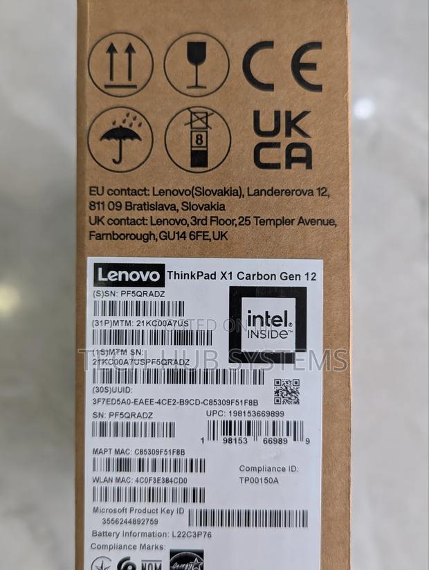New Laptop Lenovo ThinkPad X1 Carbon 32GB Intel Core Ultra 7 SSD 512GB photo 3