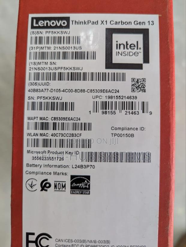 New Laptop Lenovo ThinkPad X1 Carbon 32GB Intel Core Ultra 7 SSD 2T photo 3